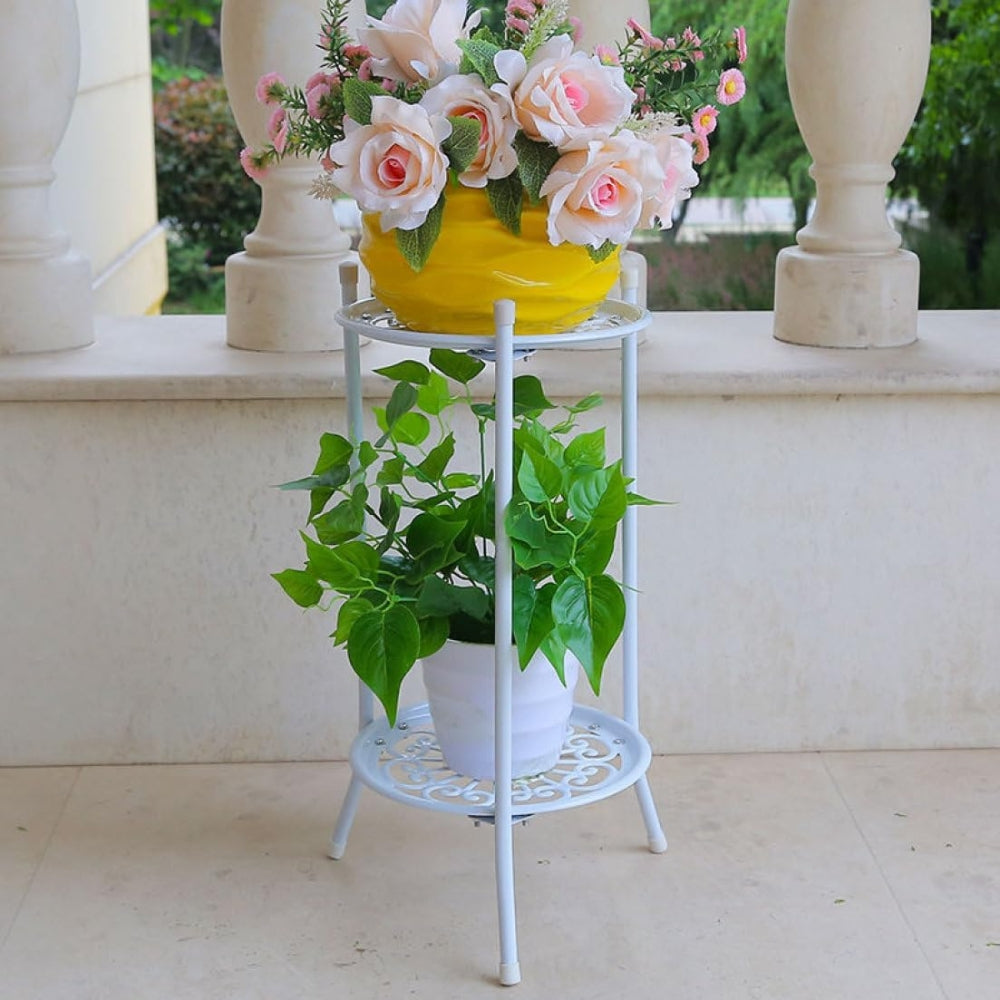 2 Tier Metal Plant Stand for Indoor and Outdoor Decoration - The Grand Bazaar of Australia