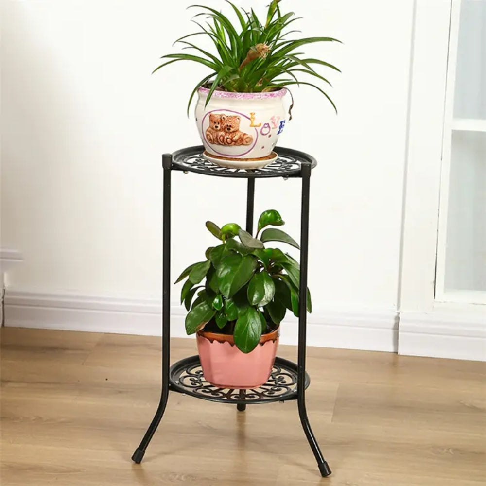 2 Tier Metal Plant Stand for Indoor and Outdoor Decoration - The Grand Bazaar of Australia
