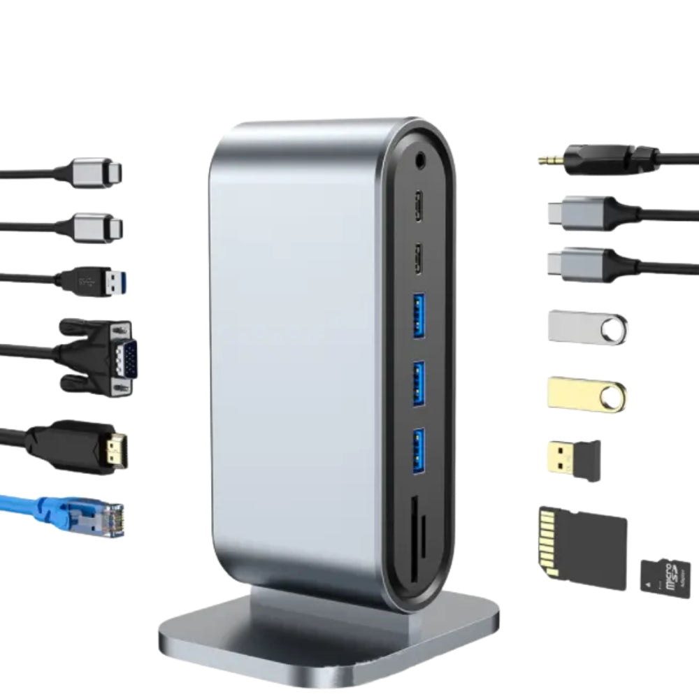 12 in 1 Docking Station Compatible Adapter - The Grand Bazaar of Australia