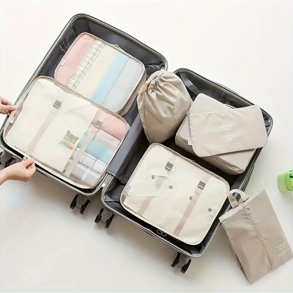 8 Pcs Travel Organizer Bag Set - The Grand Bazaar of Australia