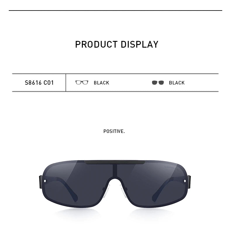 Men's HD Polarized Sunglasses for Driving Camp; Fishing – Integrated UV400 Protection (Model S8616)