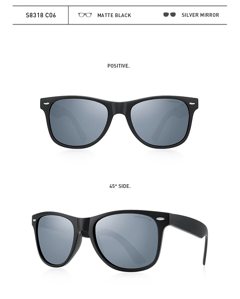 Men’s Classic Retro Square Polarized Sunglasses – Model S8318