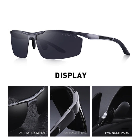 Menâs HD Polarized Sports Sunglasses â Model S8530