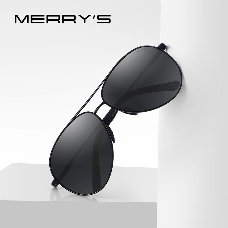 Men’s Classic Pilot Polarized Night Vision Sunglasses – Model S8601