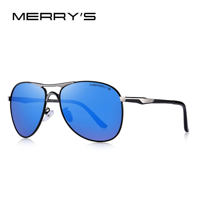 Men’s Classic Polarized Pilot Sunglasses – Model S8712N