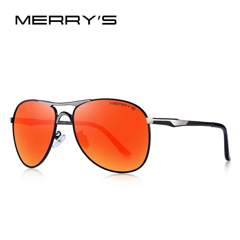 Men’s Classic Polarized Pilot Sunglasses – Model S8712N