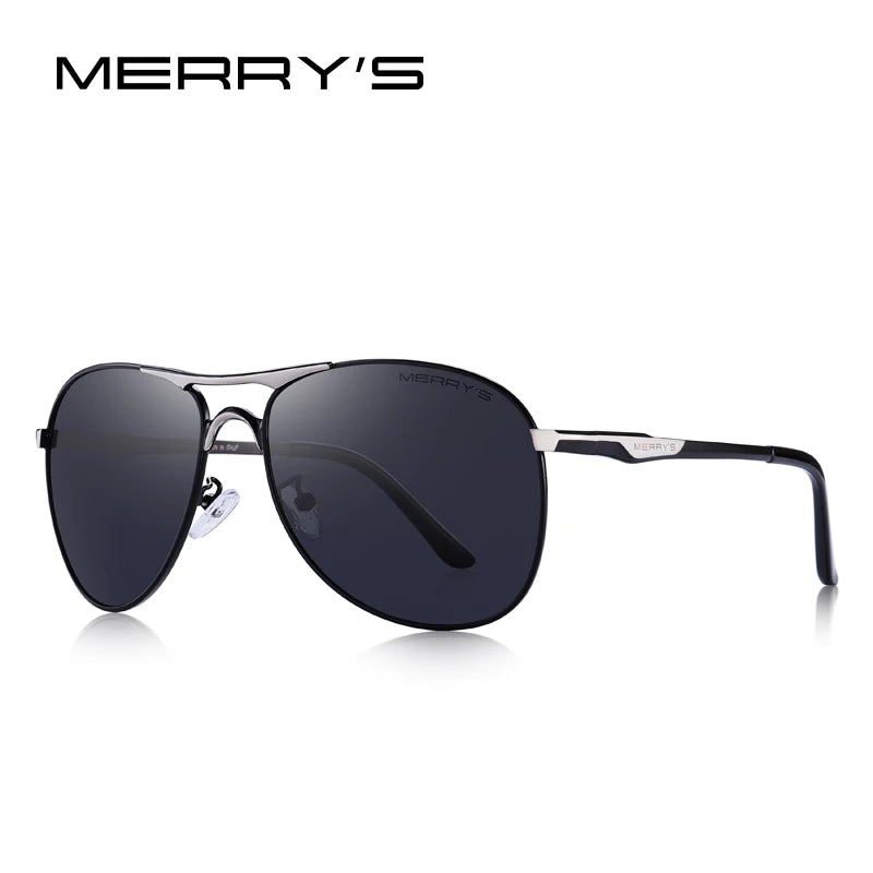 Men’s Classic Polarized Pilot Sunglasses – Model S8712N