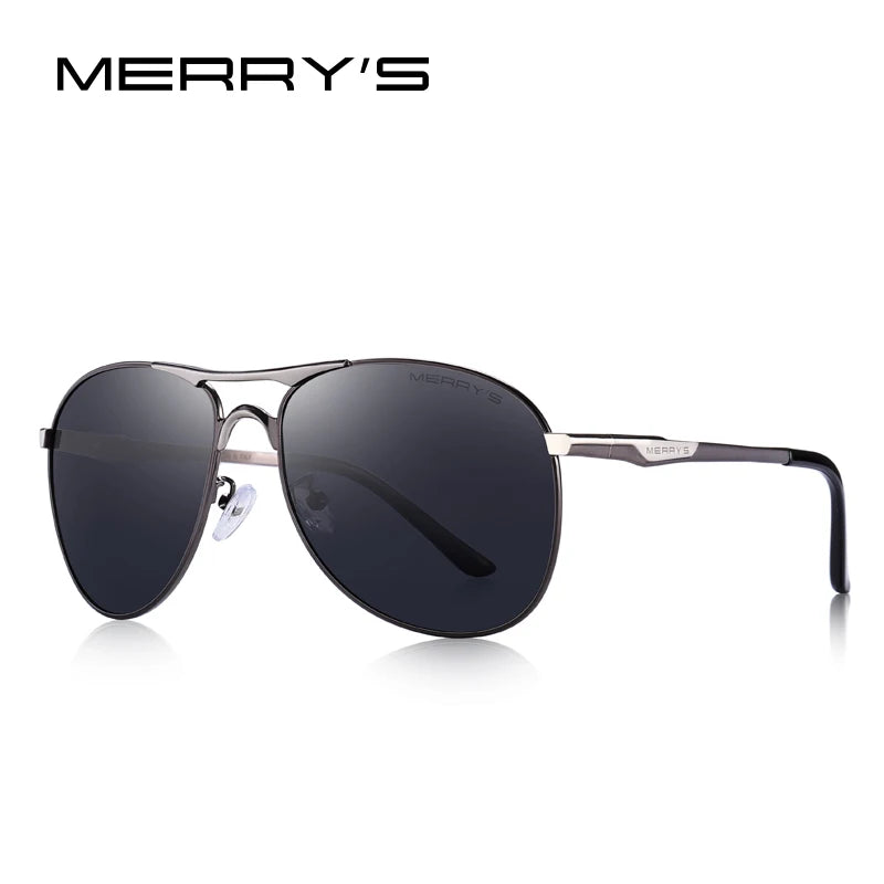 Men’s Classic Polarized Pilot Sunglasses – Model S8712N