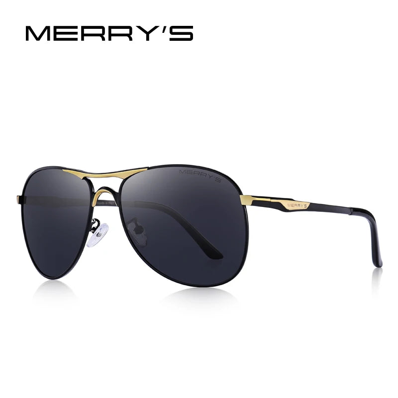 Men’s Classic Polarized Pilot Sunglasses – Model S8712N