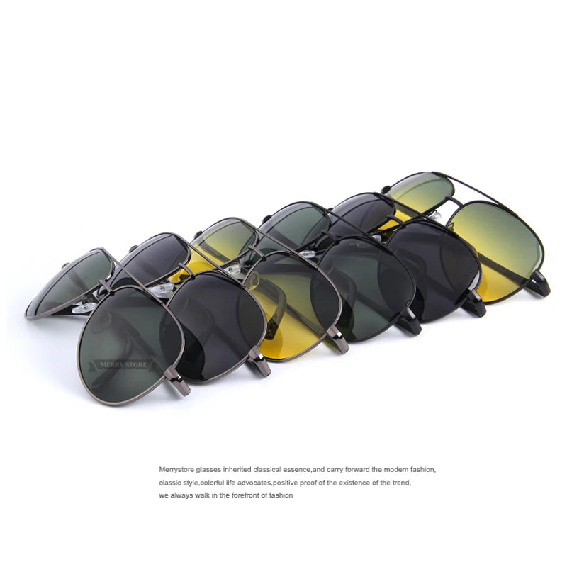 Men's Polarized Night Vision Driving Sunglasses – Model MSP474
