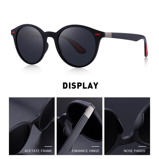 Classic Retro Oval Polarized Sunglasses – Model S8126