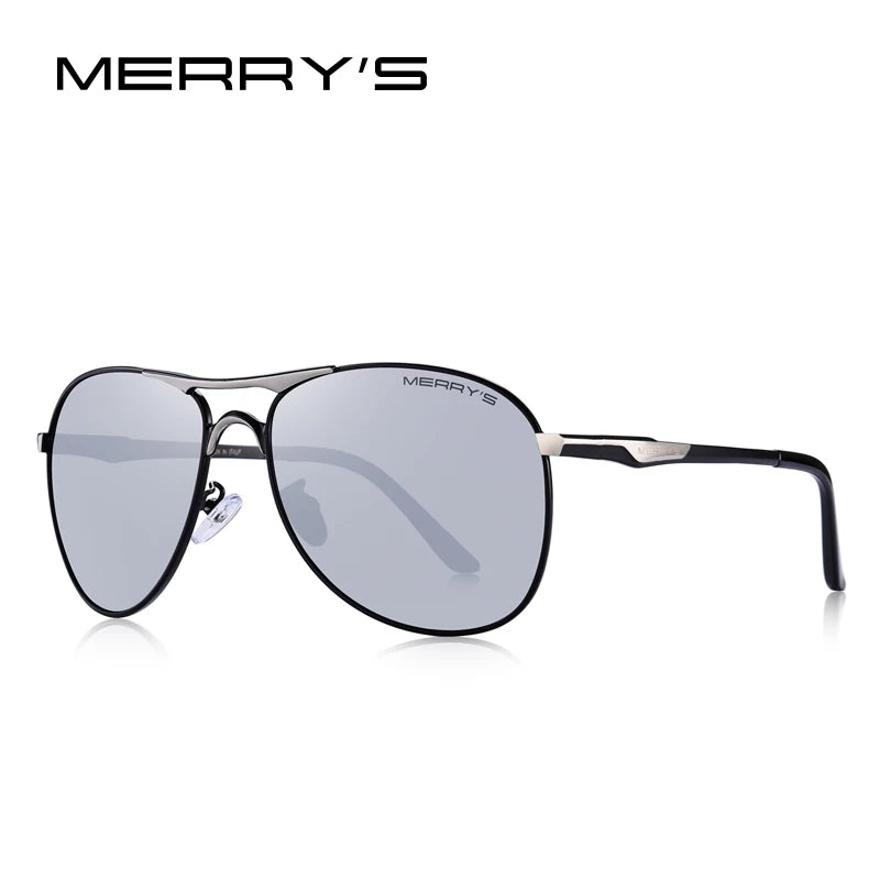Men’s Classic Polarized Pilot Sunglasses – Model S8712N