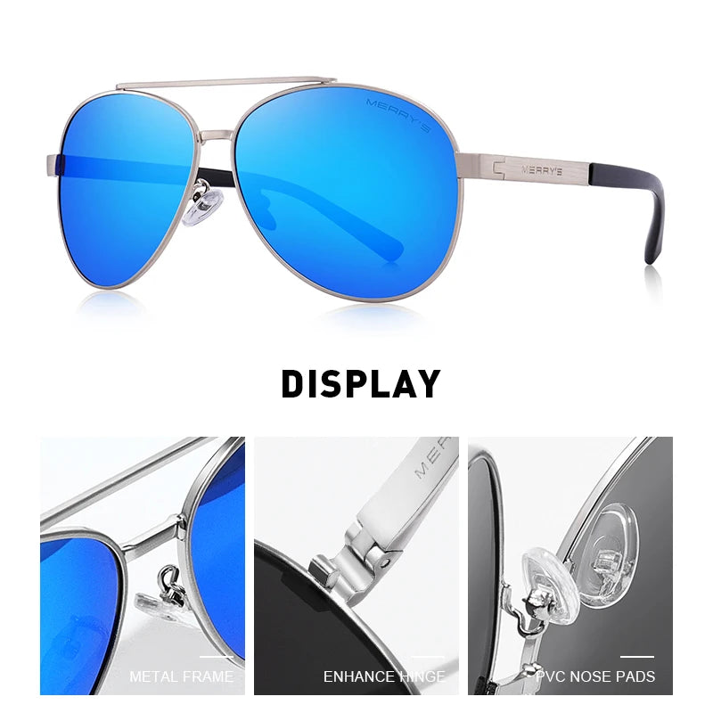 Men’s Classic Pilot Sunglasses – Model S8628N
