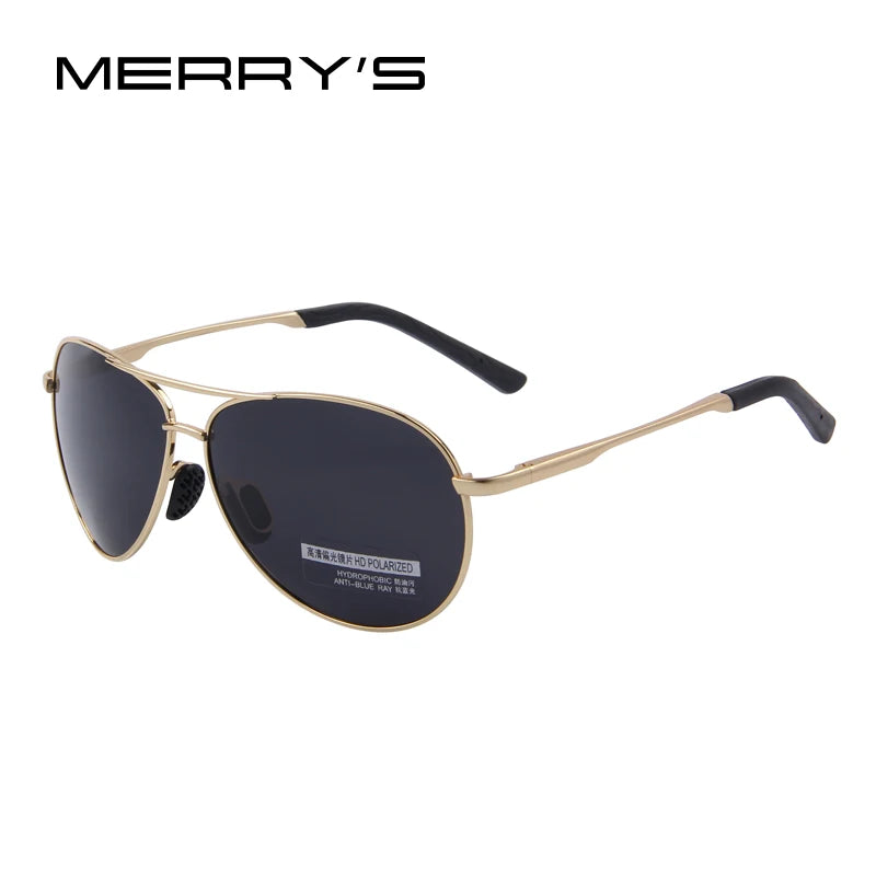 Men’s Fashion UV400 Polarized Pilot Sunglasses – Model MSP601