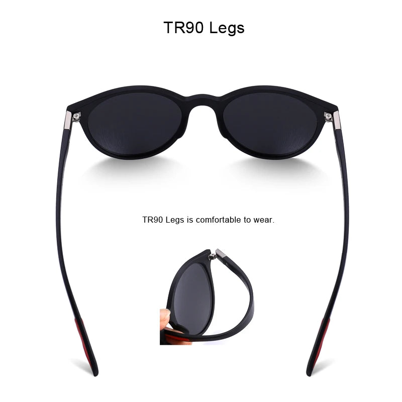 Classic Retro Oval Polarized Sunglasses – Model S8126
