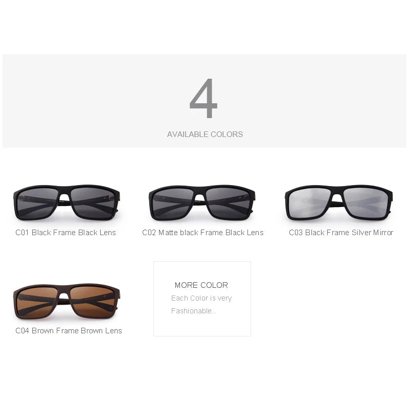 Men’s Fashion Polarized Sunglasses – 100% UV Protection & Modern Goggle Style (Model S8225)