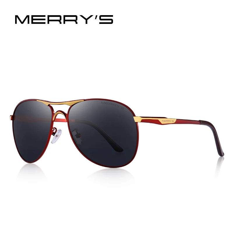 Men’s Classic Polarized Pilot Sunglasses – Model S8712N