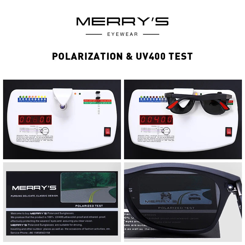 Unisex Classic Square Polarized Sunglasses – Model S8508