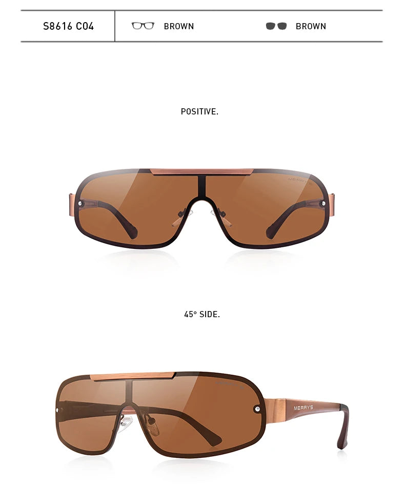 Men's HD Polarized Sunglasses for Driving Camp; Fishing – Integrated UV400 Protection (Model S8616)