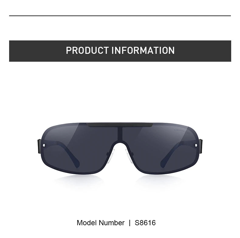 Men's HD Polarized Sunglasses for Driving Camp; Fishing – Integrated UV400 Protection (Model S8616)