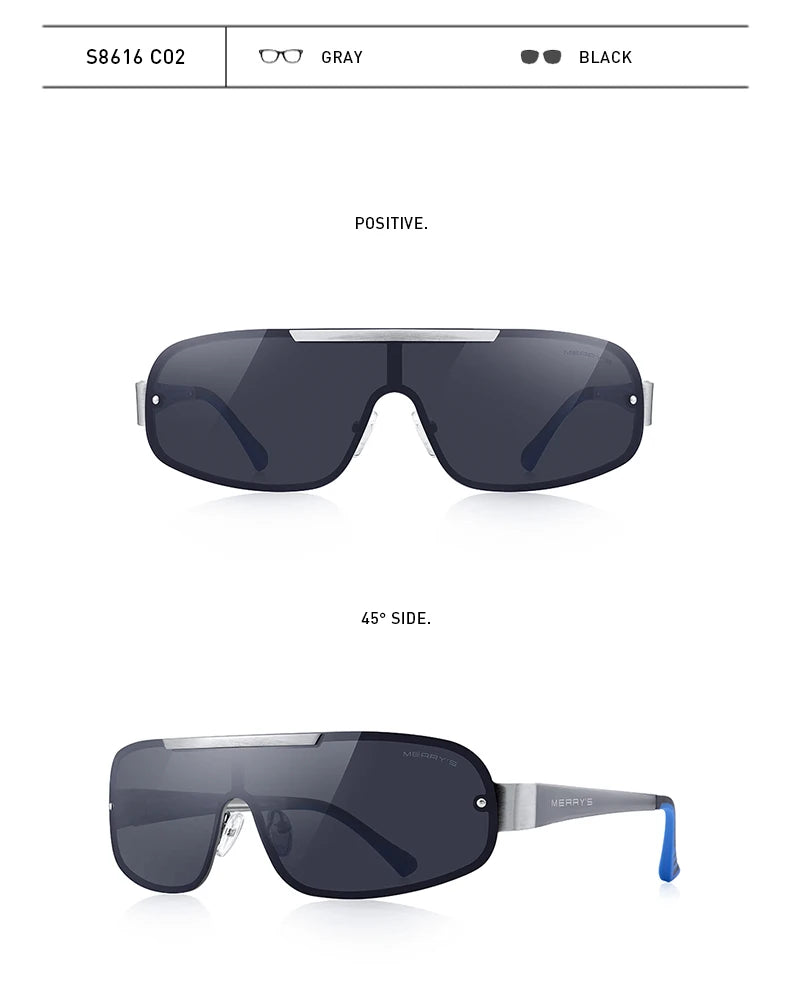 Men's HD Polarized Sunglasses for Driving Camp; Fishing – Integrated UV400 Protection (Model S8616)