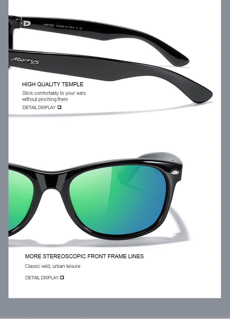 Classic Retro Rivet Polarized Sunglasses – Model S6132