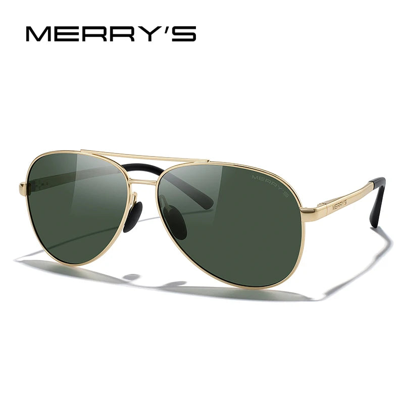Classic Polarized Pilot Sunglasses – Stylish Gradient Lens Eyewear for Men & Women (Model S8268)