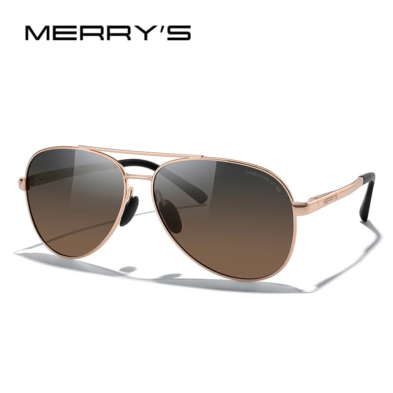 Classic Polarized Pilot Sunglasses – Stylish Gradient Lens Eyewear for Men & Women (Model S8268)