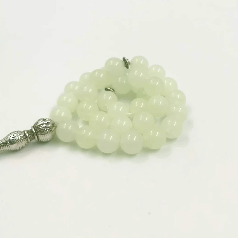 Tasbih Luminous Stone Muslim Misbaha – 33 Prayer Beads | Islamic Arabic Bracelet | Turkish Eid Gift | Arabia Fashion Jewelry