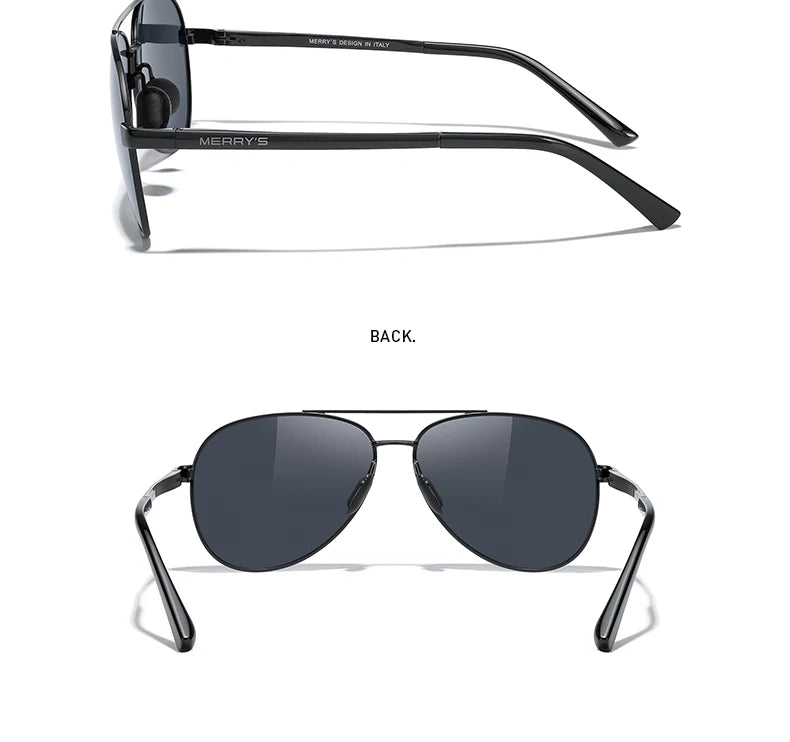 Classic Polarized Pilot Sunglasses – Stylish Gradient Lens Eyewear for Men & Women (Model S8268)