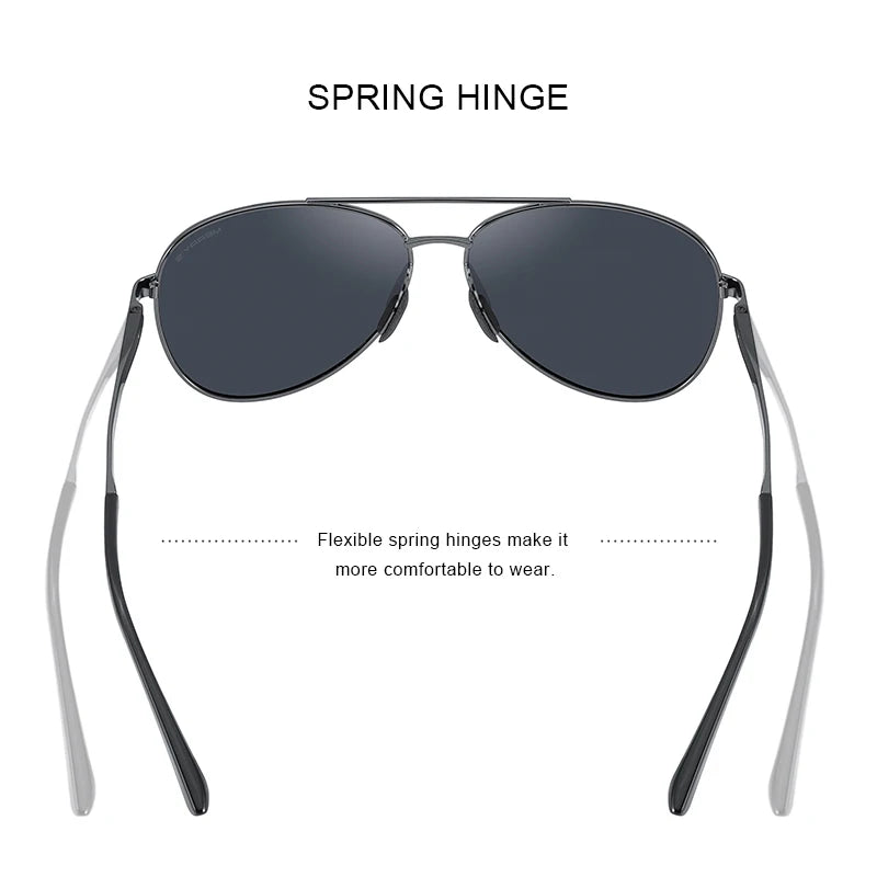 Classic Polarized Pilot Sunglasses – Stylish Gradient Lens Eyewear for Men & Women (Model S8268)