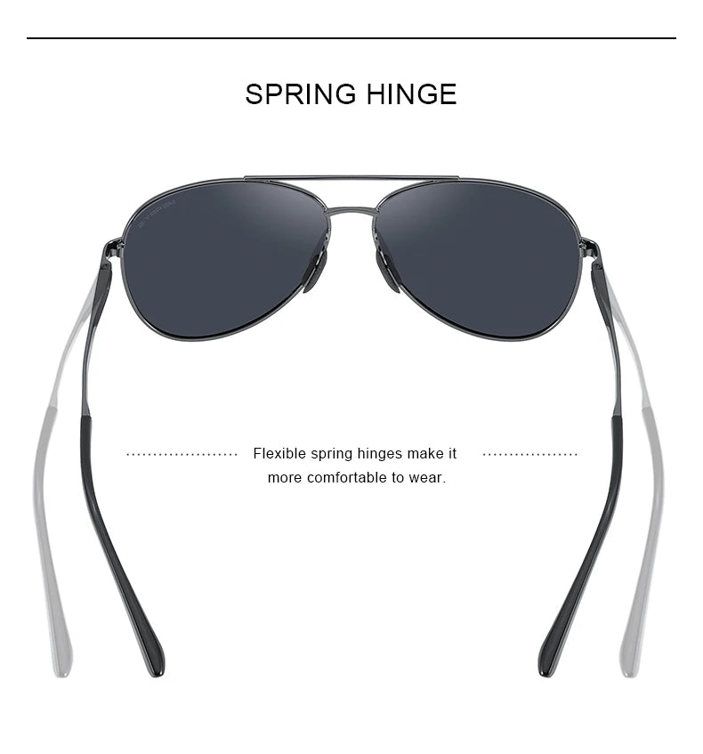 Classic Polarized Pilot Sunglasses – Stylish Gradient Lens Eyewear for Men & Women (Model S8268)