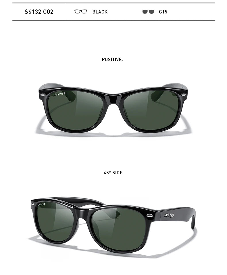 Classic Retro Rivet Polarized Sunglasses – Model S6132