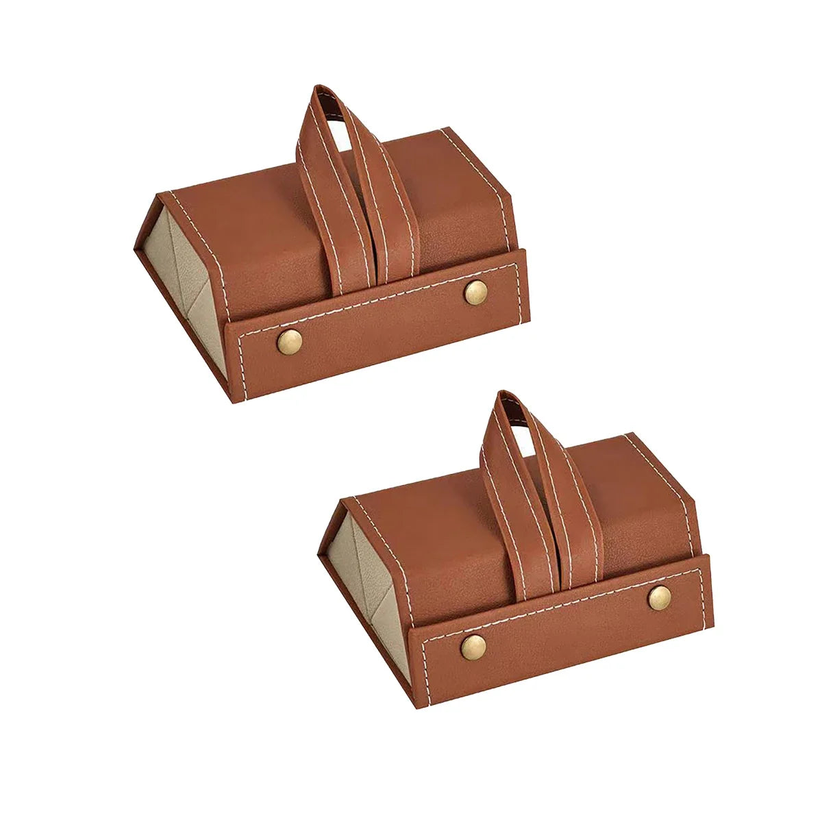 Multifunctional Glasses & Jewelry Storage Box – High-End PU Leather, Foldable & Handmade