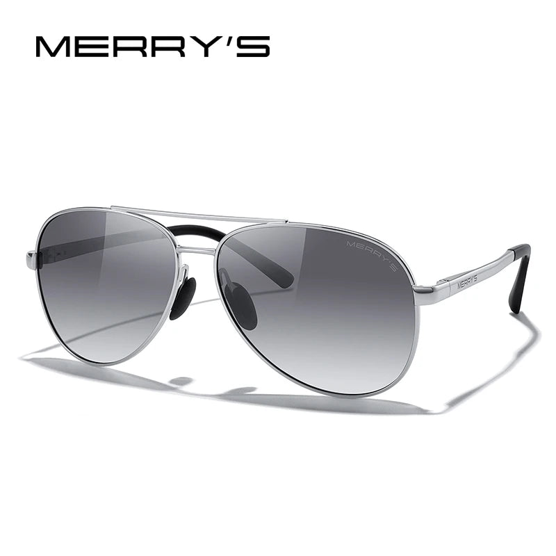 Classic Polarized Pilot Sunglasses – Stylish Gradient Lens Eyewear for Men & Women (Model S8268)