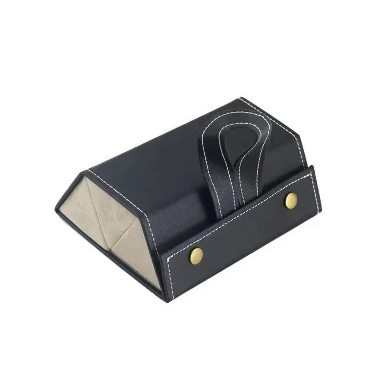 Multifunctional Glasses & Jewelry Storage Box – High-End PU Leather, Foldable & Handmade