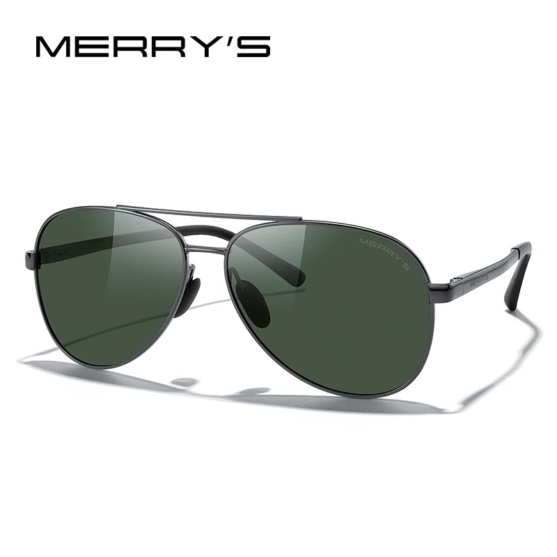 Classic Polarized Pilot Sunglasses – Stylish Gradient Lens Eyewear for Men & Women (Model S8268)