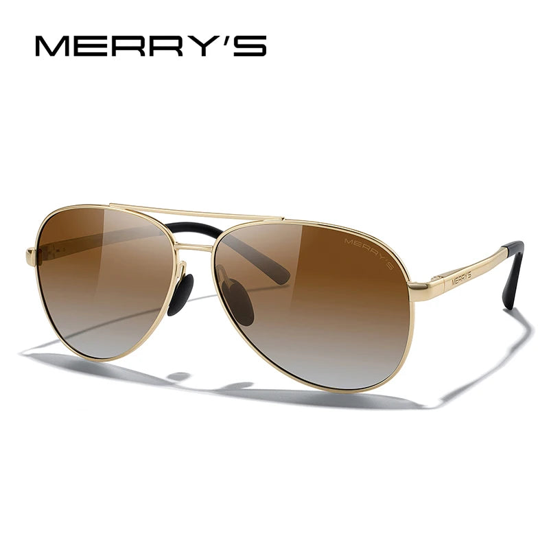 Classic Polarized Pilot Sunglasses – Stylish Gradient Lens Eyewear for Men & Women (Model S8268)
