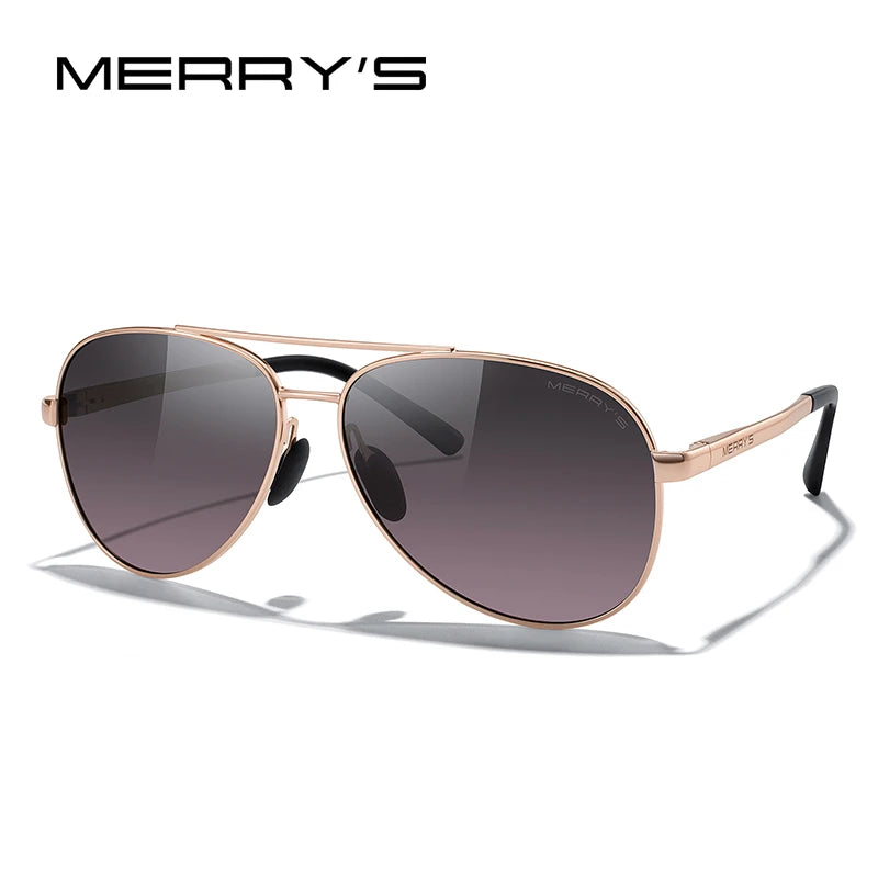 Classic Polarized Pilot Sunglasses – Stylish Gradient Lens Eyewear for Men & Women (Model S8268)