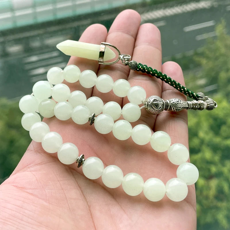 Tasbih Luminous Stone Muslim Misbaha – 33 Prayer Beads | Islamic Arabic Bracelet | Turkish Eid Gift | Arabia Fashion Jewelry