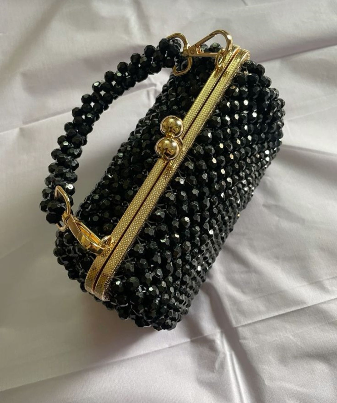 Metal Frame Lollipop Beads Bag