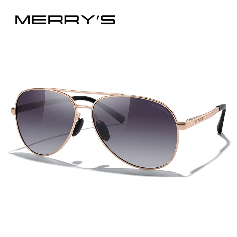Classic Polarized Pilot Sunglasses – Stylish Gradient Lens Eyewear for Men & Women (Model S8268)