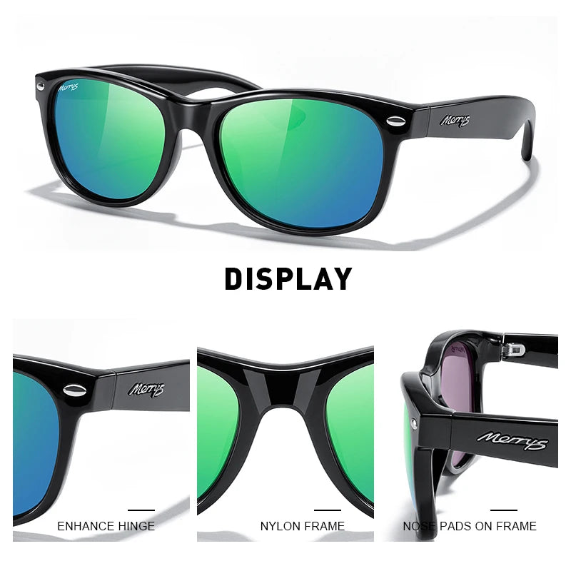 Classic Retro Rivet Polarized Sunglasses – Model S6132