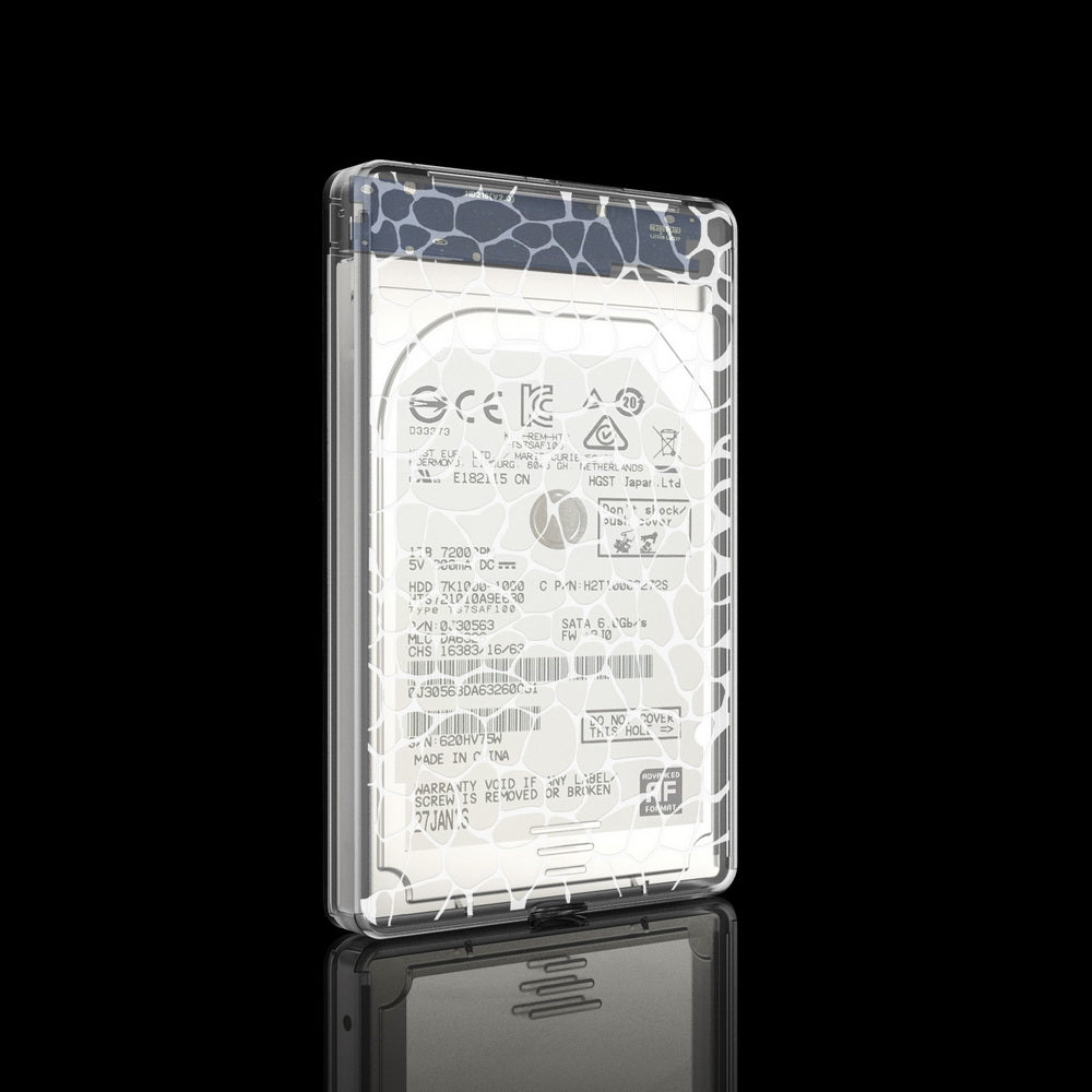 Simplecom SE101 Compact Tool-Free 2.5'' SATA to USB 3.0 HDD/SSD Enclosure Transparent Clear - The Grand Bazaar of Australia