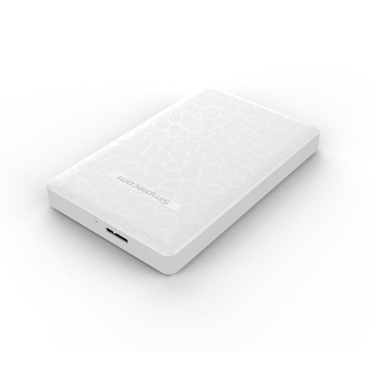 Simplecom SE101 Compact Tool-Free 2.5'' SATA to USB 3.0 HDD/SSD Enclosure White - The Grand Bazaar of Australia