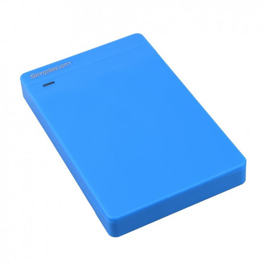Simplecom SE203 Tool Free 2.5" SATA HDD SSD to USB 3.0 Hard Drive Enclosure Blue - The Grand Bazaar of Australia