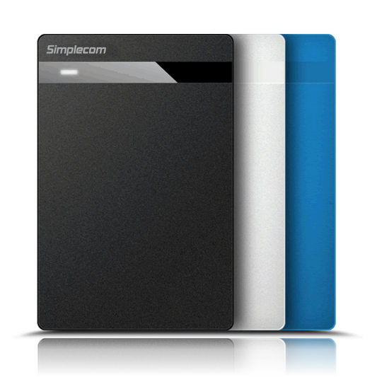 Simplecom SE203 Tool Free 2.5" SATA HDD SSD to USB 3.0 Hard Drive Enclosure White - The Grand Bazaar of Australia
