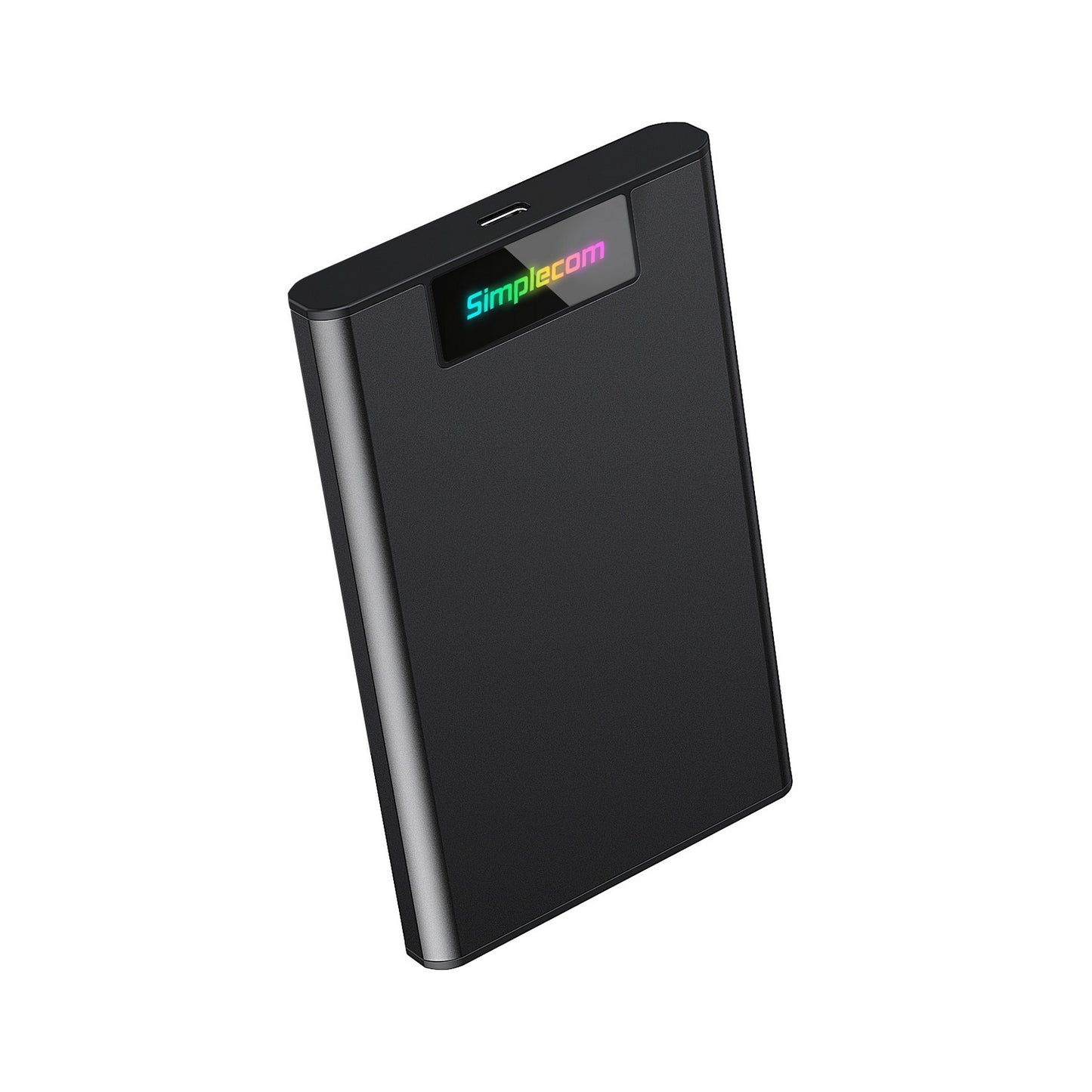 Simplecom SE239 Tool-free 2.5" SATA HDD SSD to USB-C Enclosure with RGB Lights USB 3.2 Gen 2 - The Grand Bazaar of Australia
