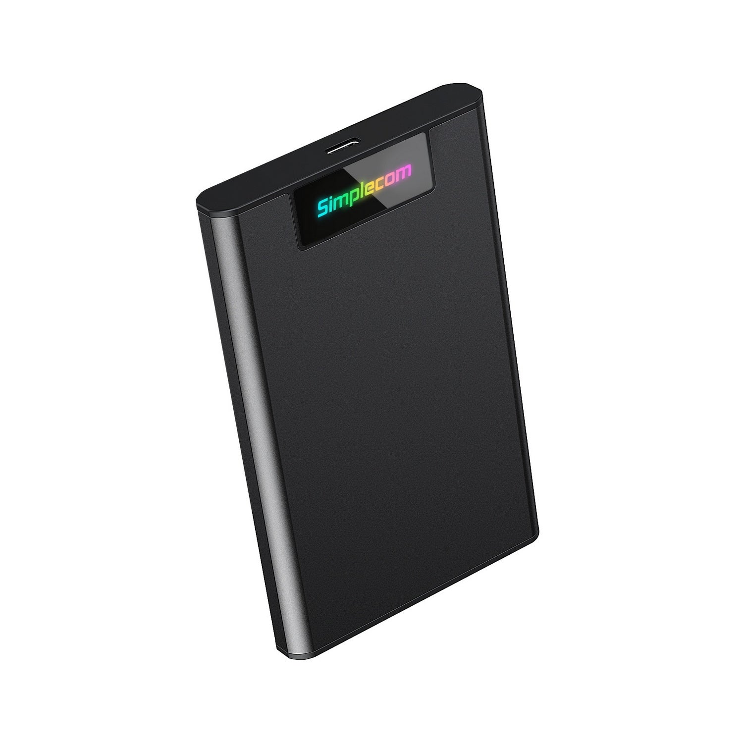 Simplecom SE239 Tool-free 2.5" SATA HDD SSD to USB-C Enclosure with RGB Lights USB 3.2 Gen 2 - The Grand Bazaar of Australia