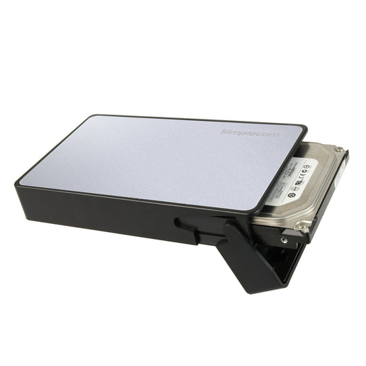 Simplecom SE325 Tool Free 3.5" SATA HDD to USB 3.0 Hard Drive Enclosure Silver - The Grand Bazaar of Australia